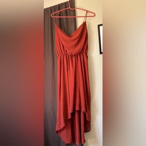 Elegant Rust Dress
